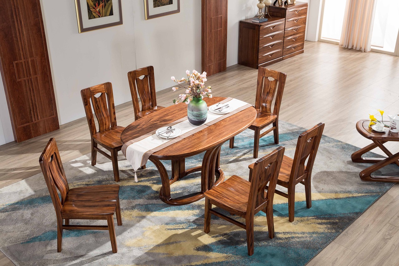 Rustic Solid Wood Dining Table