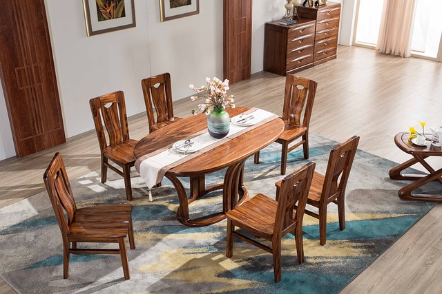 Rustic Solid Wood Dining Table